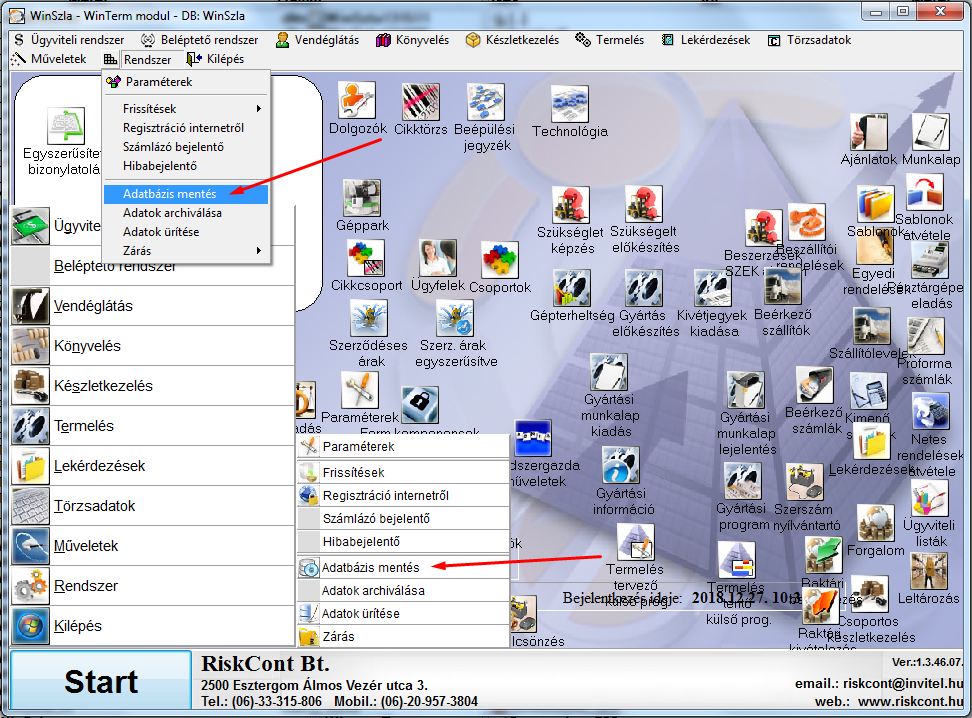 évzárás útmutató WinSzla